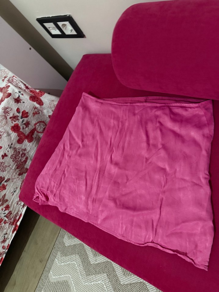 Düğmeli Pembe Mini Etek - Görsel 2