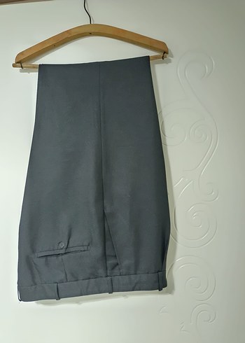 siyah renk erkek kumaş pantolon - Görsel 2