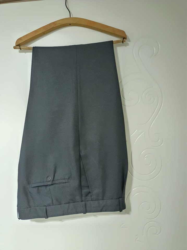 siyah renk erkek kumaş pantolon - Görsel 2