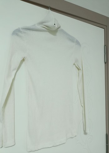 Kadın Beyaz Balıkçı Yaka İnce Triko - Görsel 2