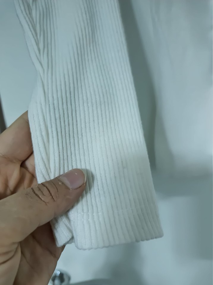 Kadın Beyaz Balıkçı Yaka İnce Triko - Görsel 3