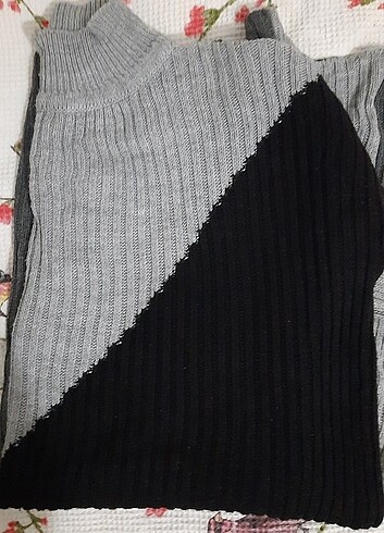 Gri triko tunik