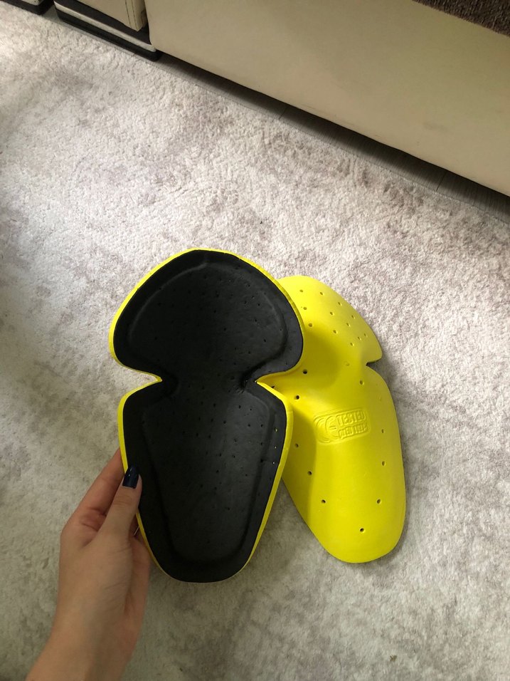 Sarı Biker Diz Koruyucu Pedleri - Görsel 2