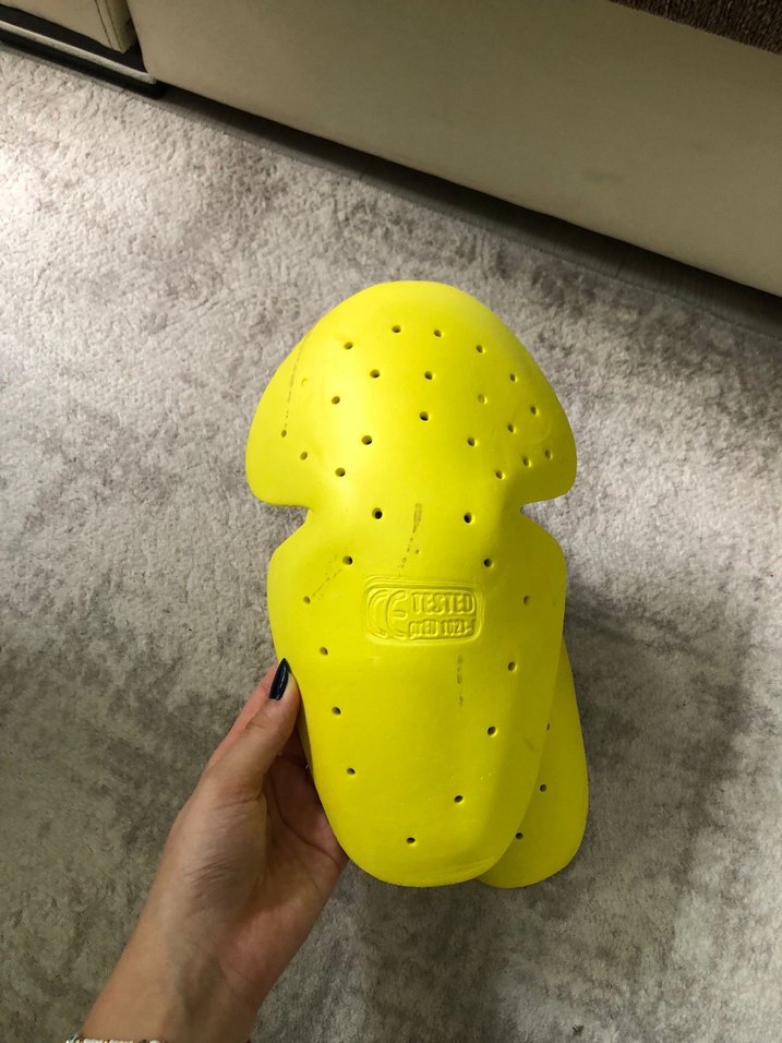 Sarı Biker Diz Koruyucu Pedleri - Görsel 3