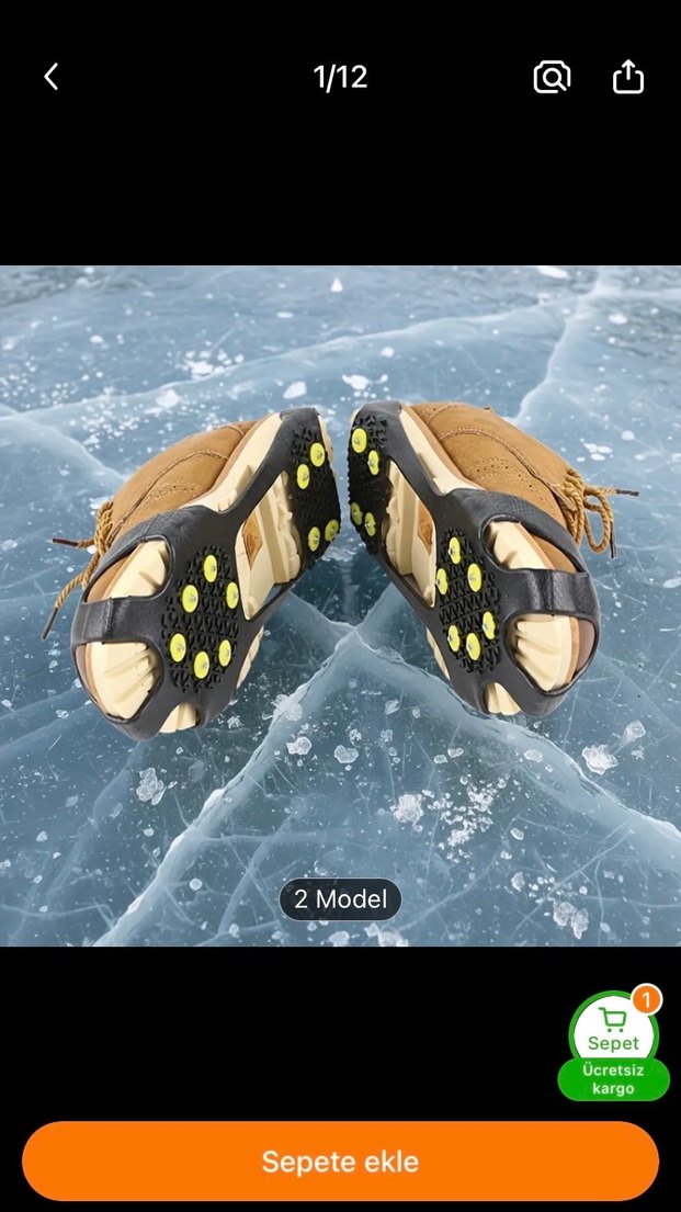 Mangan Çelik Erkek Kayak Botu Kaydırmaz Tırmanma - Görsel 2