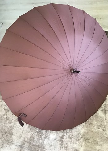Kahverengi sıfır Pilili Şemsiye Kaliteli  - Görsel 5