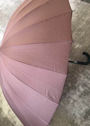 Kahverengi sıfır Pilili Şemsiye Kaliteli  - Görsel 6