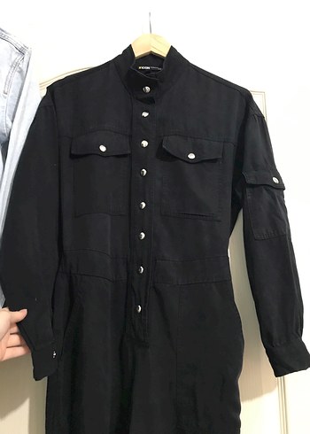 Mavi İcon Kadın Siyah Denim Uzun Tulum - Görsel 7