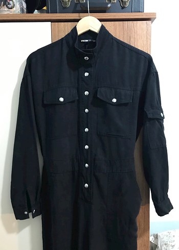 Mavi İcon Kadın Siyah Denim Uzun Tulum - Görsel 5