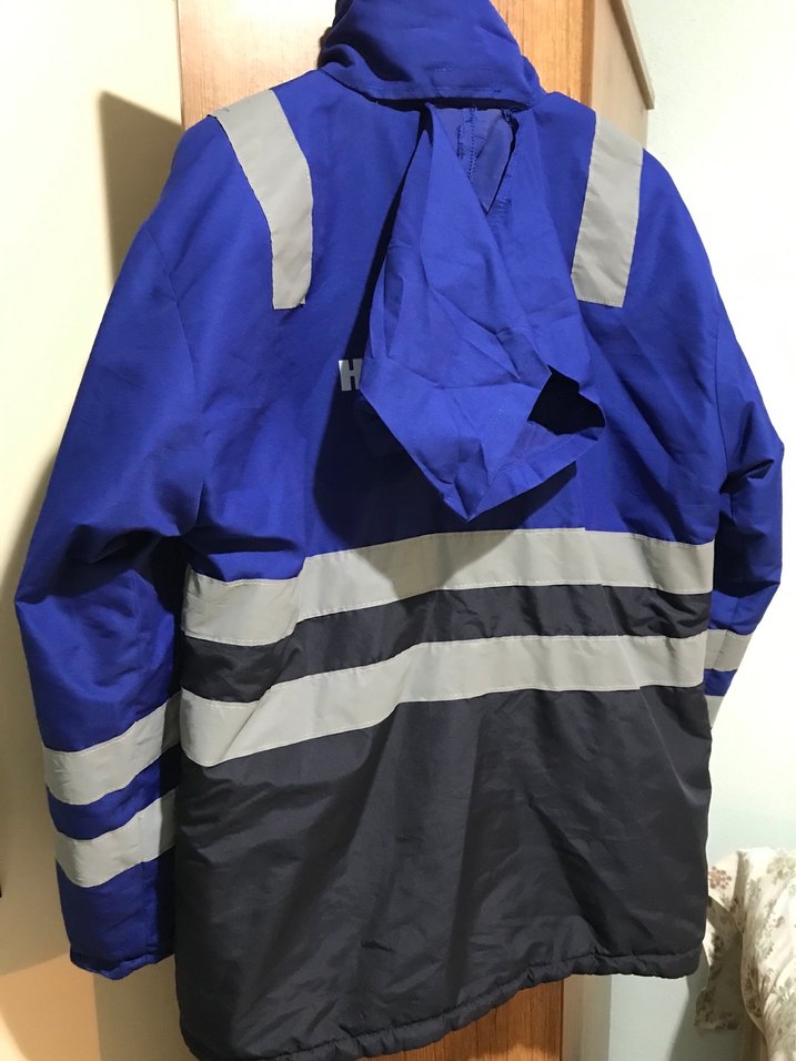 Mavi Siyah Reflektörlü Uzun Kollu Mont - Görsel 3