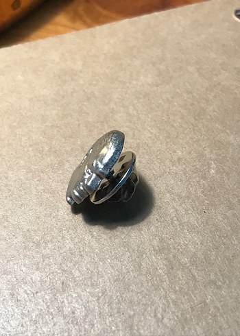 Erkek Vintage Parlak Kahverengi Rozet - Görsel 2