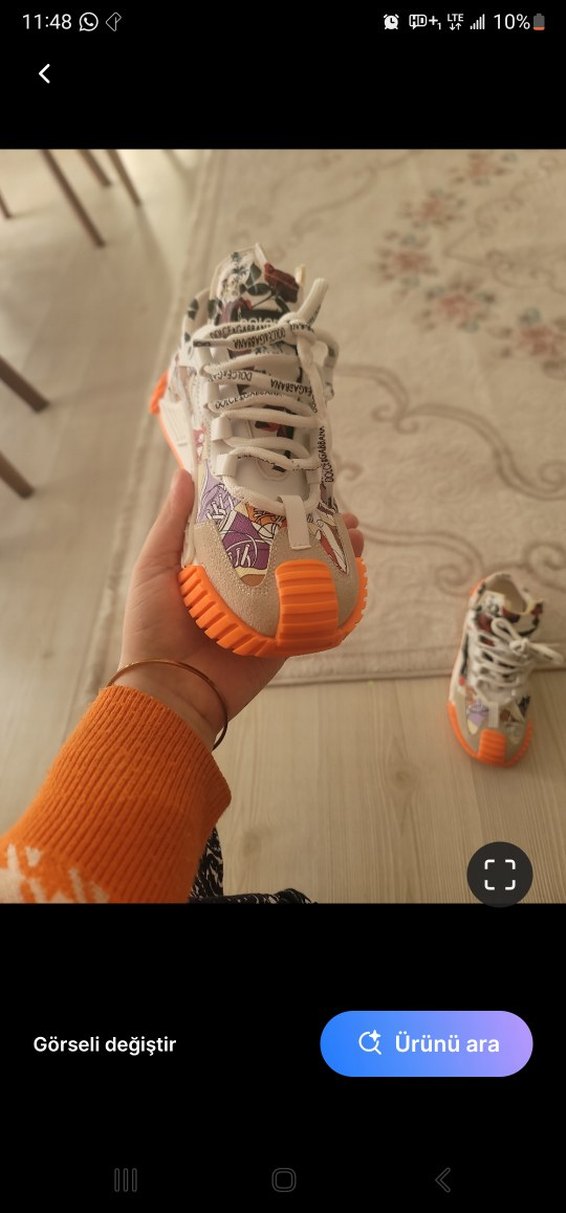 Çok Renkli Kadın Platform Spor Ayakkabı - Görsel 2