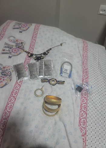 Bohem Yılan Desenli Elastik Altın Bileklik - Görsel 9