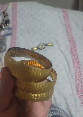 Bohem Yılan Desenli Elastik Altın Bileklik - Görsel 6