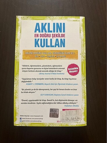 Aklını En Doğru Şekilde Kullan- Dr Carol S Dweck