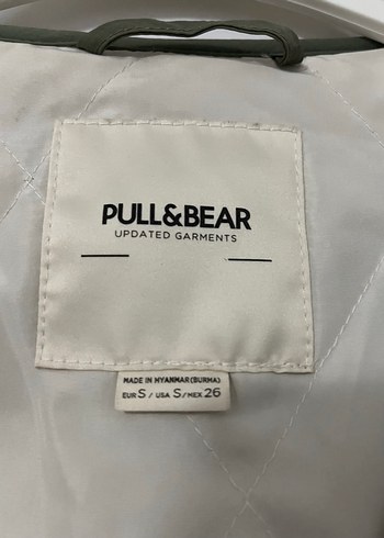 s Beden kahverengi Renk pull and bear Desenli Kadın Ceket