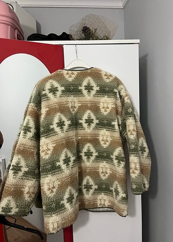 s Beden pull and bear Desenli Kadın Ceket