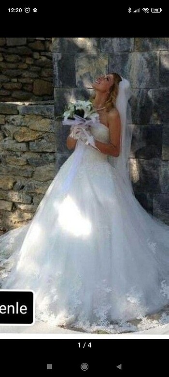 STRAPLEZ GELİNLİK HARİKA TERTEMİZ