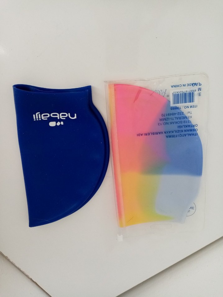 Renkli Bağcıksız Silikon Yüzme Bone - Görsel 3