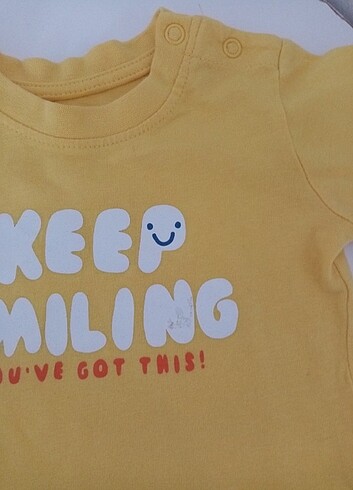 9-12 Ay Beden sarı Renk PRIMARK marka tşört