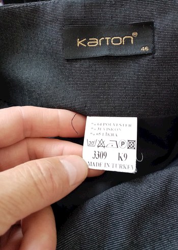 m Beden gri Renk Karton marka etek