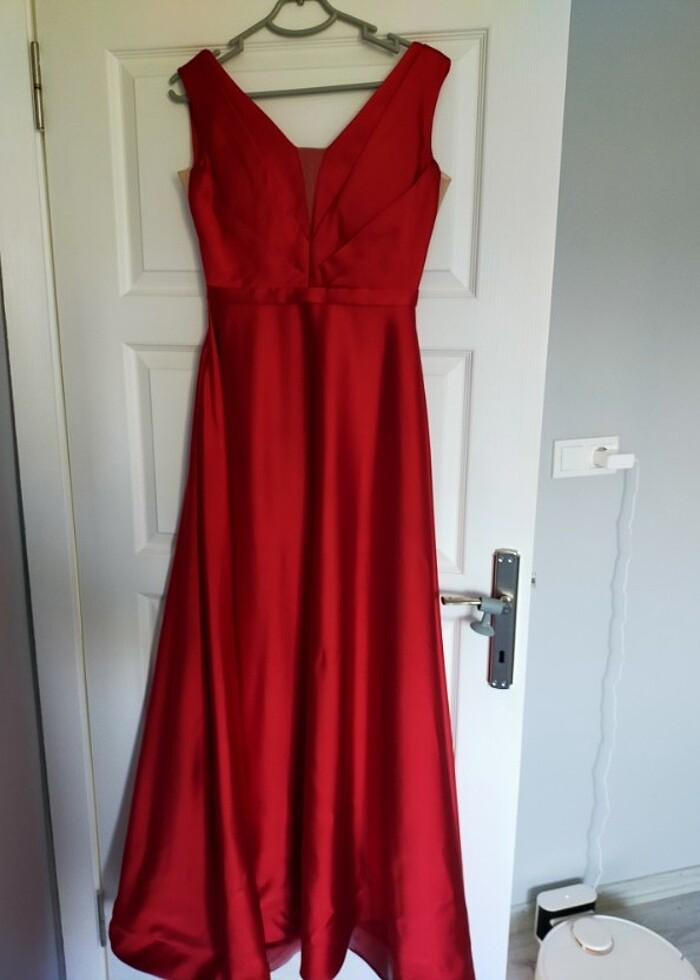 Bordo abiye - Görsel 3