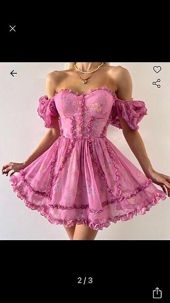 Zara Pembe mini elbise