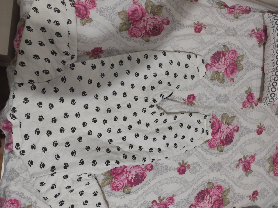 Bebek Beyaz Baskılı Fermuarlı Tulumu - Görsel 2