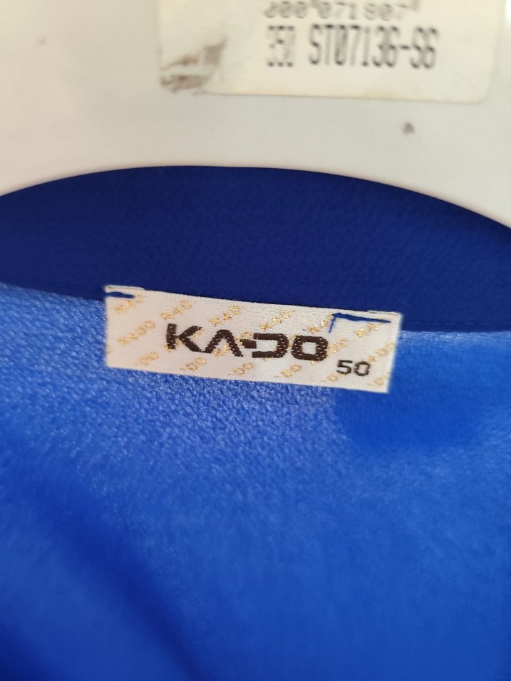 Düğmeli Uzun Mavi tunik - Görsel 2