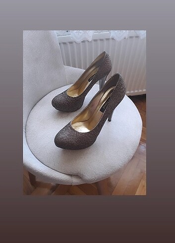 38 Beden Abiye stiletto ayakkabı