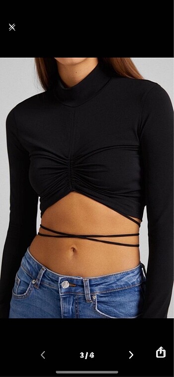 Bershka İp Bağlamalı İpli Body Bluz