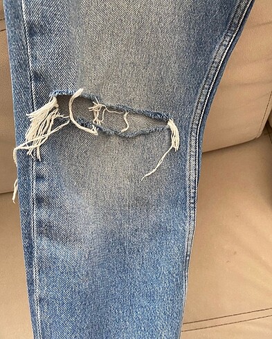 l Beden mavi Renk Taşlı kot pantolon