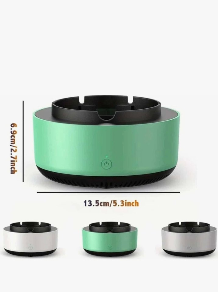 Pille Çalışan Duman Çeken Kül Tablası - Görsel 2