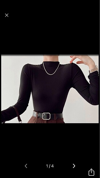 Balıkçı yaka body suit