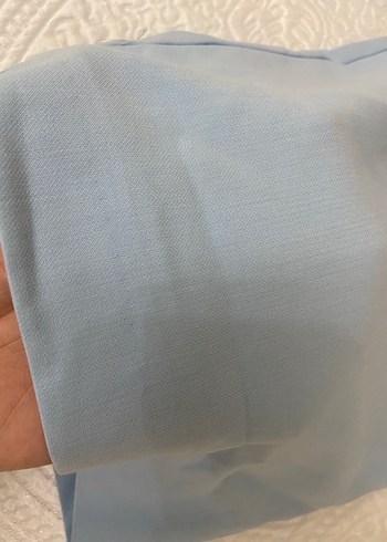 36 Beden Mavi Midi Kadın Kumaş Pantolon
