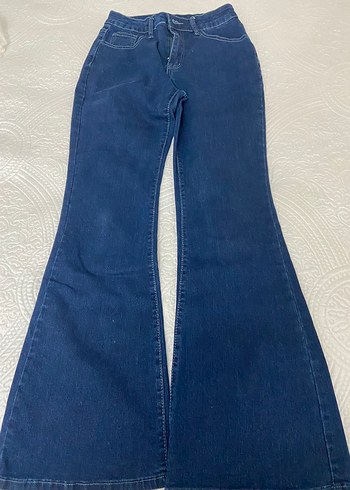 İspanyol paça kot pantalon