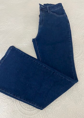 s Beden mavi Renk İspanyol paça kot pantalon