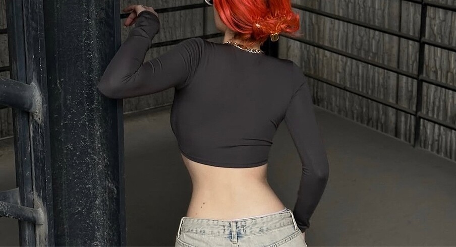 m Beden zara dekolte crop