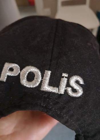 Siyah Polis Nakışlı Erkek Şapka - Görsel 2