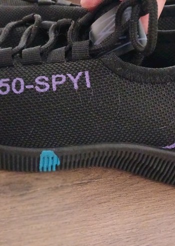 Siyah üzerine Mor Kadın Spor Ayakkabı - Görsel 6