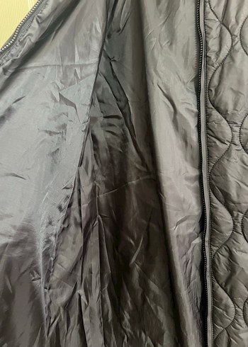 Siyah Uzun Kürklü Kadın Mont - Görsel 4