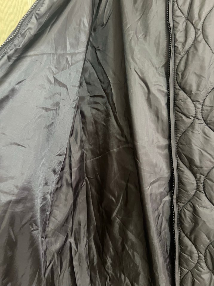 Siyah Uzun Kürklü Kadın Mont - Görsel 4