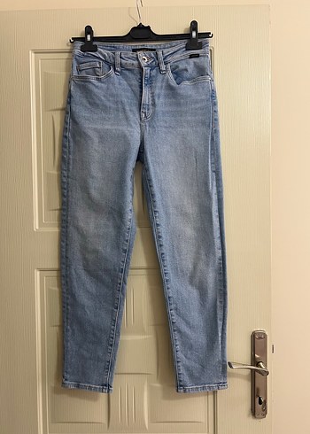 Mavi mom jean - Görsel 3