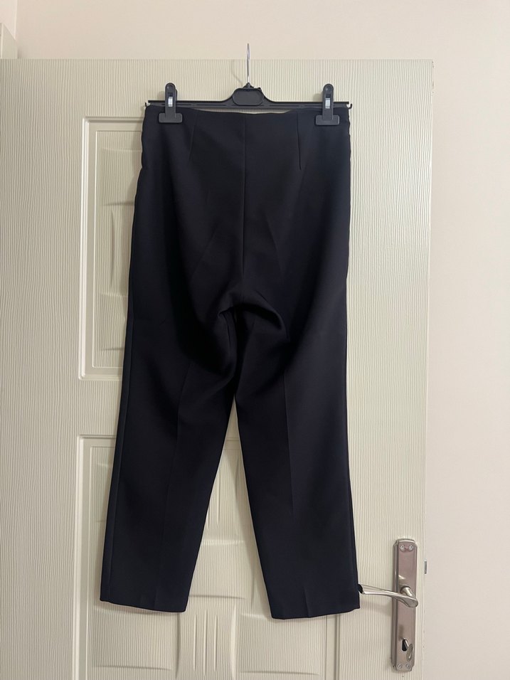 Kadın Siyah Kumaş Pantolon - Görsel 3