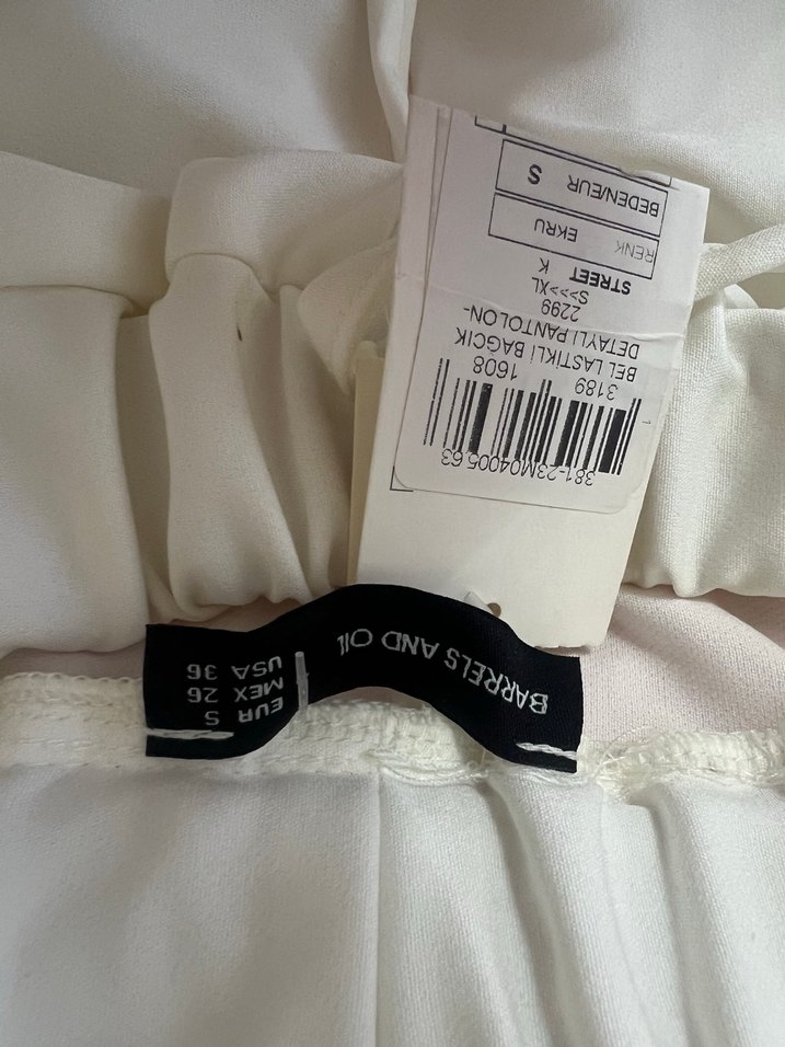 Beyaz KadınPantolon - Görsel 2