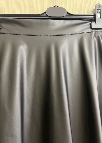 Siyah deri etek - Görsel 3