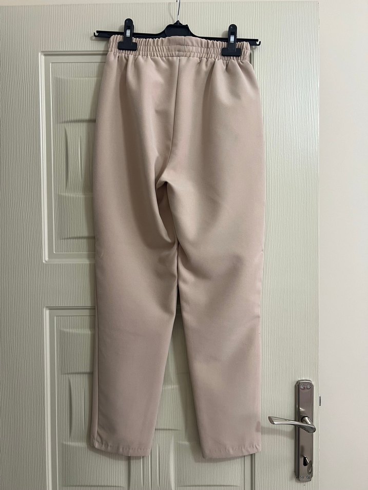 Bej Kadın Kumaş Pantolon - Görsel 3