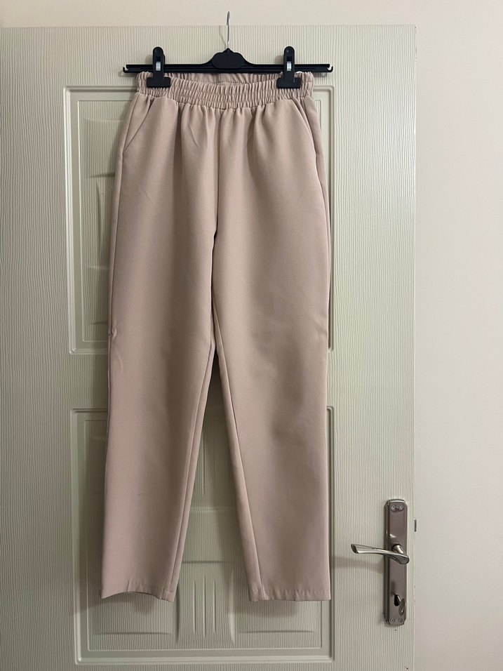 Bej Kadın Kumaş Pantolon - Görsel 2