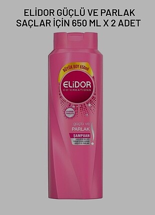 ELİDOR Güçlü ve Parlak Saclar için 650 ml x 2 Adet