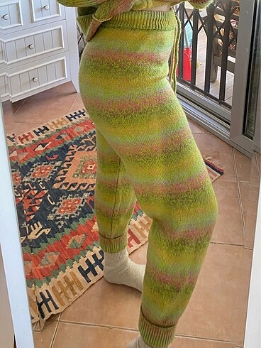 s Beden çeşitli Renk örgü - örme - triko tiedye batik pantolon sweatshirt kazak takım
